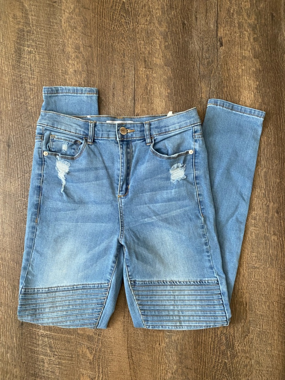 Blue Women's Moto Skinny Jeans Size 27